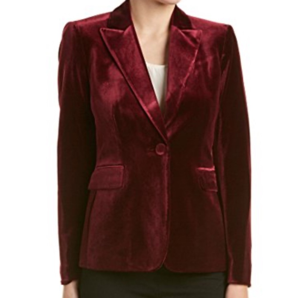 Tahari Arthur S Levine Velvet Blazer Size 16